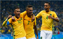 هدفا البرازيل اولمبي فى مرمى كولومبيا اولمبي