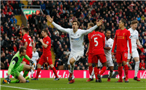 خماسية مباراة ليفربول وسوانزي سيتي