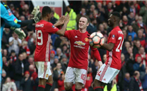 رباعية مانشستر يونايتد في مرمي ريدينج