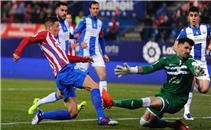 هدفا اتلتيكو مدريد فى مرمى ليجانيس