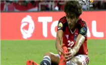 إصابة عمرو وردة أمام الكاميرون