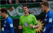 هدف فولفسبورج فى مرمى دارمشتات