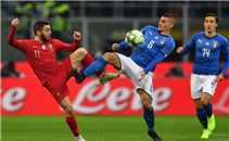 ملخص تعادل إيطاليا مع البرتغال