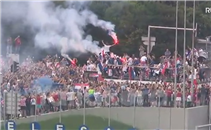 احتفال لاعبي كرواتيا مع الجماهير