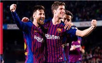 أهداف مباراة برشلونة واشبيلية