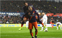 أهداف مباراة سوانزي ومانشستر سيتي