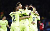 هدف برشلونة في مانشستر يونايتد