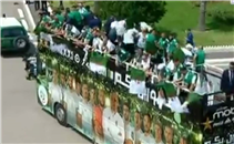 حافلة خاصة لمنتخب الجزائر قبل الإحتفال باللقب