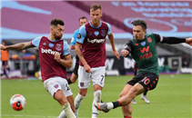 هدفا مباراة وست هام واستون فيلا