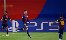 اهداف مباراة برشلونة ونابولي