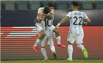 دي بول يسجل بعد صناعة ميسي أمام الإكوادور