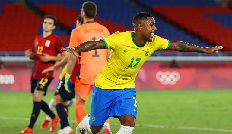 أهداف مباراة البرازيل وإسبانيا بالأولمبياد