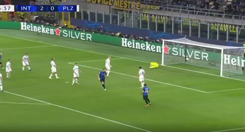 دجيكو يسجل الهدف الثالث لإنتر ميلان أمام فيكتوريا بلزن