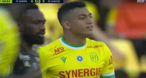 فرصة هدف من مصطفى محمد أمام اجاكسيو