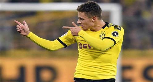 ثورجان هازارد يسجل هدفا رائعا لبروسيا دورتموند أمام كوبنهاجن