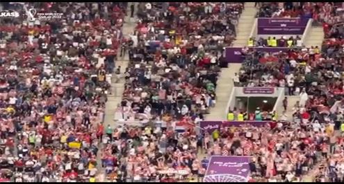 فرحة جماهير كرواتيا أمام كندا