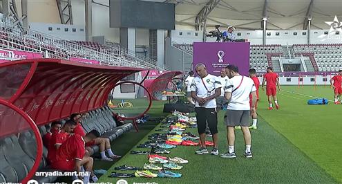 مران منتخب المغرب استعدادا لمواجهة كندا