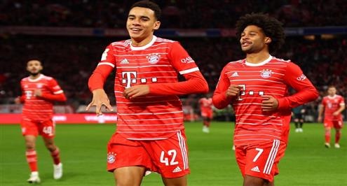 أهداف مباراة بايرن ميونيخ وفيردر بريمن (6-1)