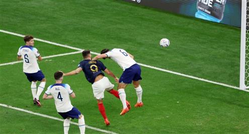 هدف فرنسا الثاني أمام إنجلترا ( أوليفيه جيرو )