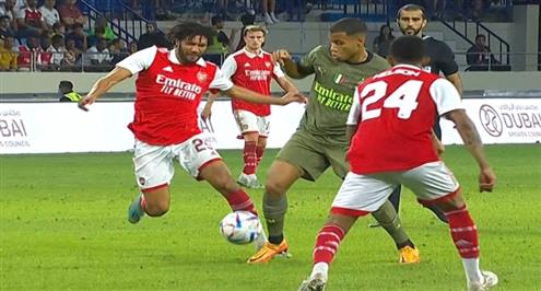 ملخص لمسات النني أمام ميلان