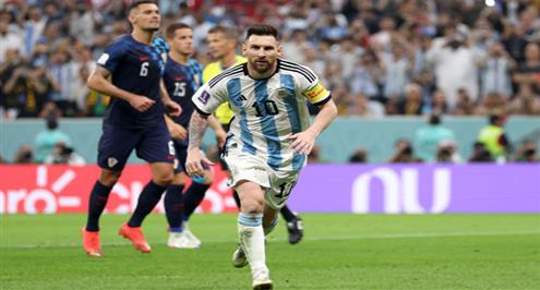 هدف الأرجنتين الأول أمام كرواتيا (ميسي)