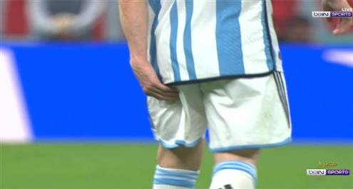 ميسي يشتكي من العضلة الخلفية أمام كرواتيا