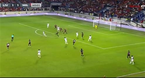 هدف ليفربول الثاني أمام ميلان ( تياجو الكانتارا)