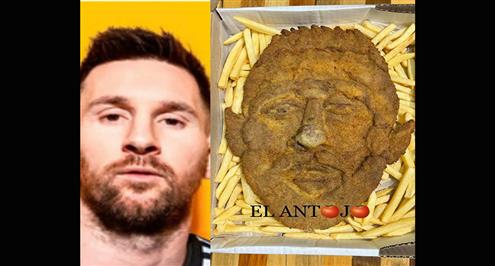 مطعم أرجنتيني يصنع شريحة لحم تشبه ميسي