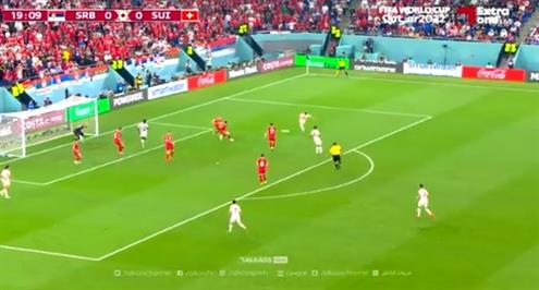 هدف سويسرا الأول أمام صربيا.. (شاكيري)