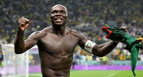 هدف قاتل.. هدف الكاميرون أمام البرازيل ( فينسينت أبو بكر )