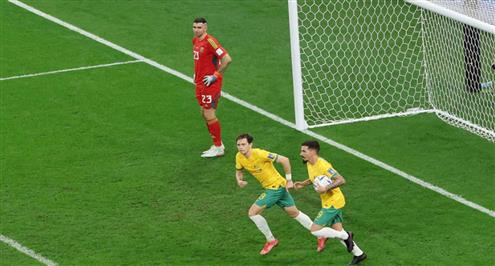 هدف أستراليا أمام الأرجنتين ( هدف عكسى اينزو فرنانديز )