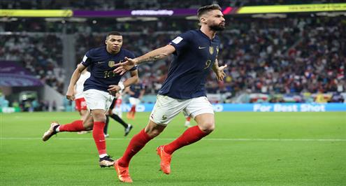 هدف فرنسا الأول أمام بولندا (جيرو)