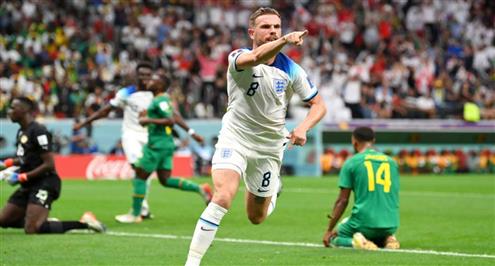 هدف إنجلترا الأول أمام السنغال ( جوردان هندرسون )