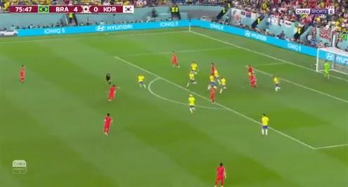 هدف كوريا الجنوبية الأول أمام البرازيل (بايك سونج)