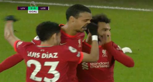 صلاح يصنع وماتيب يسجل أمام ليدز