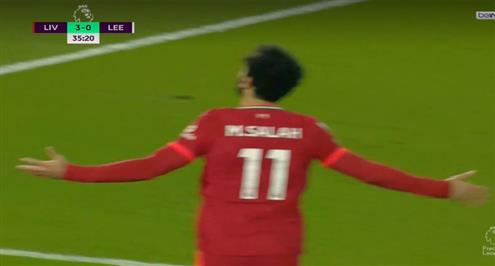 هدف صلاح الثاني أمام ليدز