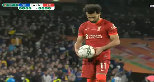 محمد صلاح يسدد ببراعة ركلة جزاء أمام تشيلسي