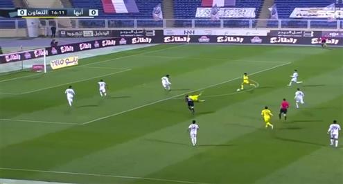 مصطفى فتحي يسجل هدفا رائعا أمام ابها