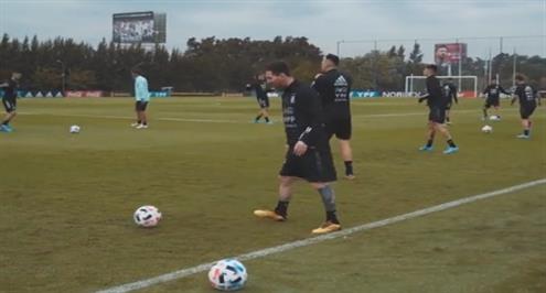 ميسي ينضم لتدريبات منتخب الأرجنتين