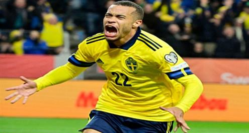 هدف السويد أمام التشيك 