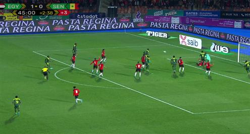 انقاذ من ياسر ابراهيم أمام منتخب السنغال