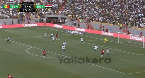 فرصة هدف لمصر بعد تسديدة زيزو أمام السنغال
