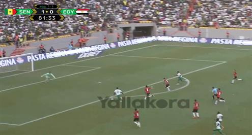 فرصة هدف ضائعة للسنغال أمام مصر