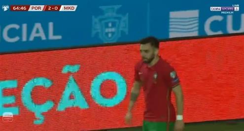 هدف برونو الثاني أمام مقدونيا 