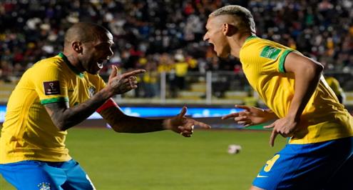 أهداف مباراة بوليفيا والبرازيل