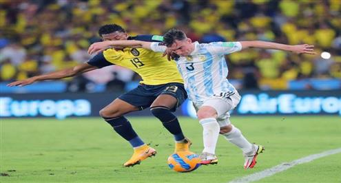 أهداف مباراة الإكوادور والارجنتين