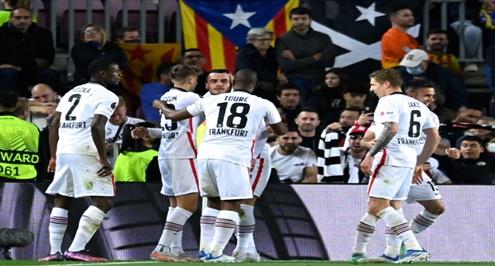 أهداف مباراة برشلونة وفرانكفورت
