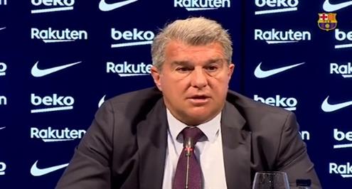 لابورتا يعتذر لجمهور برشلونة بعد أحداث مباراة فرانكفورت