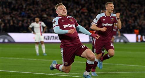 خطأ من مدافع ليون يمنح وست هام هدف