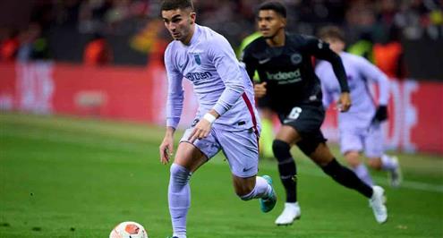 أهداف مباراة فرانكفورت وبرشلونة